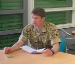 Army coronavirus testing site at Albert Park Salford
